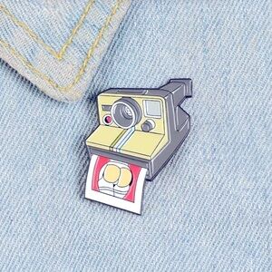 **3 for $20 (all individual pins) Retro Polaroid Camera Enamel Pin